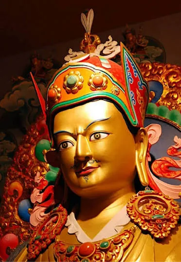 Sacred statue of Guru Padmasambhava, also known as Guru Rinpoche