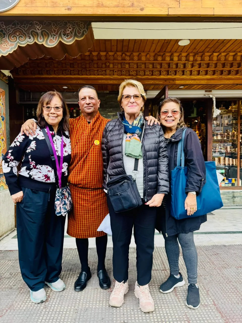 Founder Khetnath Sharma welcoming travellers in Bhutan